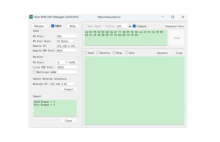 Powerful Tool for MVB Interface Debugging: Yacer MVB-UDP/MVB-Serial Debugger Software Launched
